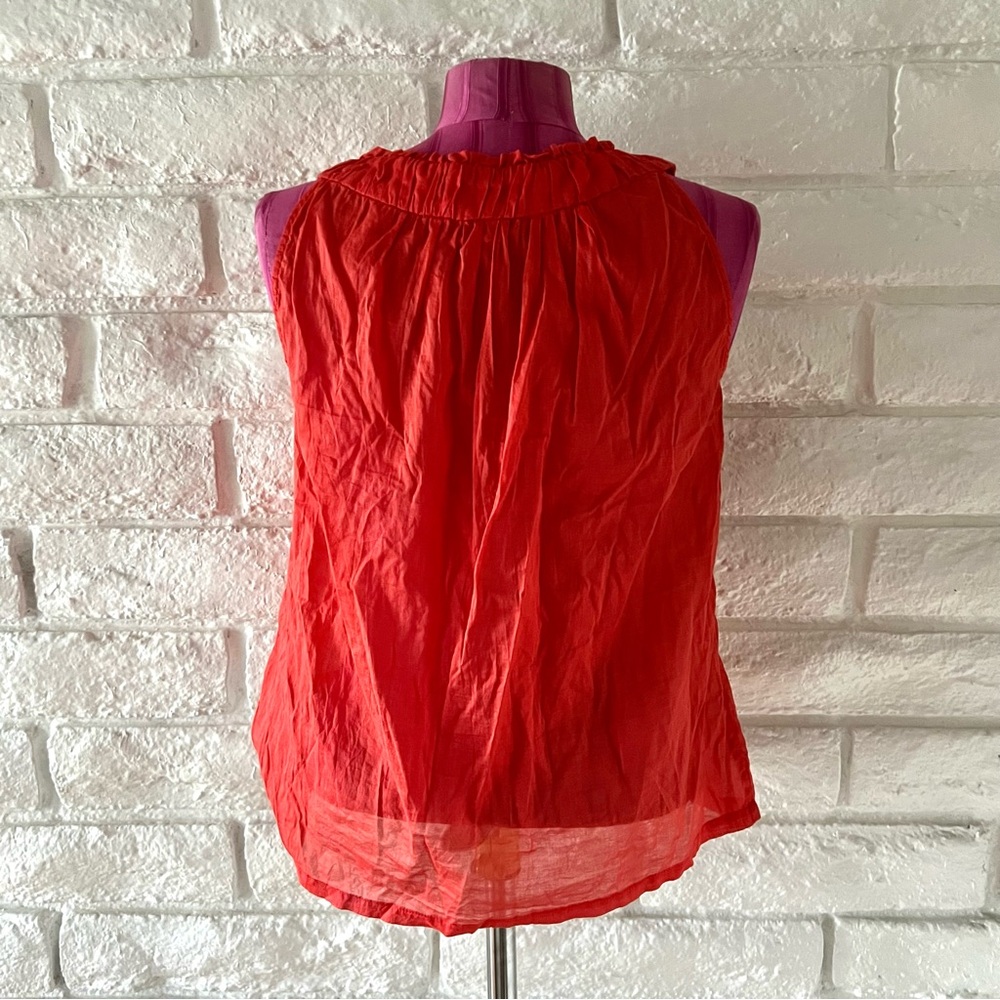 Banana Republic Red Ruched Blouse - Picture 4 of 4